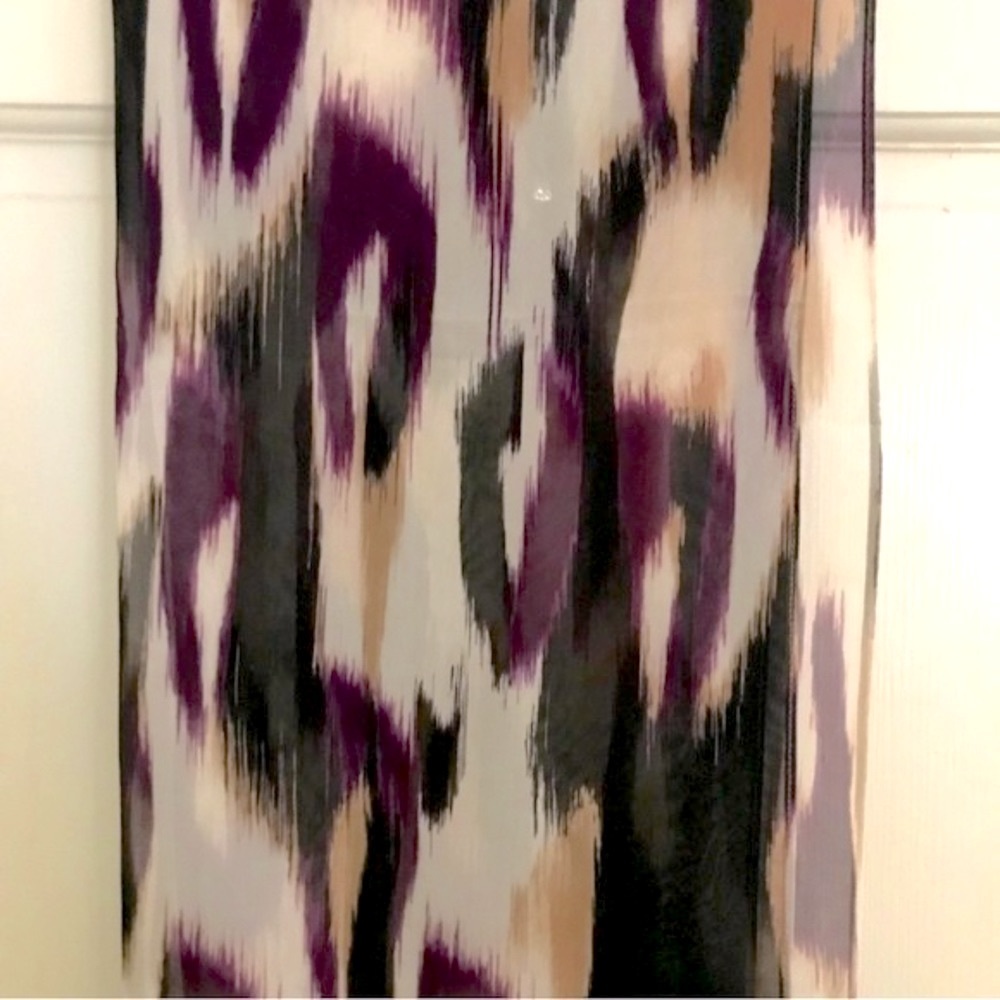 PER SE 100% Silk Scarf *Abstract Print* - Picture 5 of 10